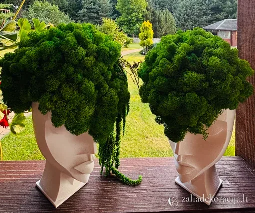 Skulptūra dekoruota samana — aksesuarai ir detalės, 45 cm aukščio